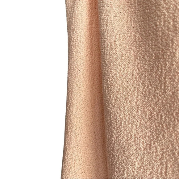 Knitted Mini Sleeveless Peach Color Dress Size Small - Picture 4 of 13